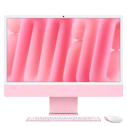 APPLE iMAC 2024 24" RETINA DISPLAY 4.5K ALL IN ONE 23.5" CHIP APPLE M4 CPU 8-CORE GPU 8 CORE RAM 16GB SSD 256GB WI-FI 6E-GIGABIT LAN ITALIA ROSA