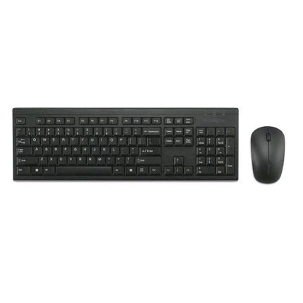 KENSINGTON KM150 EQ SET MOUSE E TASTIERA FULL SIZE WIRELESS 2.4GHz QWERTY LAYOUT ITALIANO + MOUSE WIRELESS OTTICO 3 PULSANTI 1.200 DPI NERO