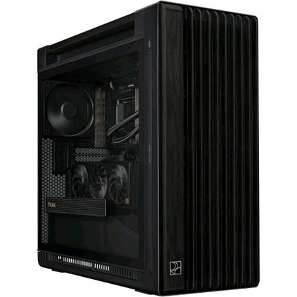 ASUS PROART PA602 WOOD TG PWM BLACK CASE GAMING E-ATX IN VETRO TEMPERATO SUPPORTO PER DISSIPATORE DA 420mm VENTOLE DA 140mm E 200mm RILEVATORE DI POLVERE IR PRESA DíARIA LATERALE NERO