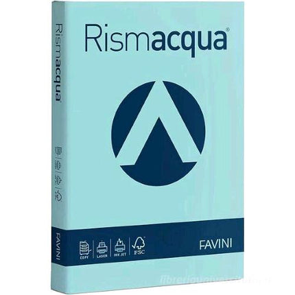 CARTOTECNICA FAVINI RISMACQUA RISMA DA 125 FOGLI 200 GR 21 X 29.7 CM A4 CELESTE