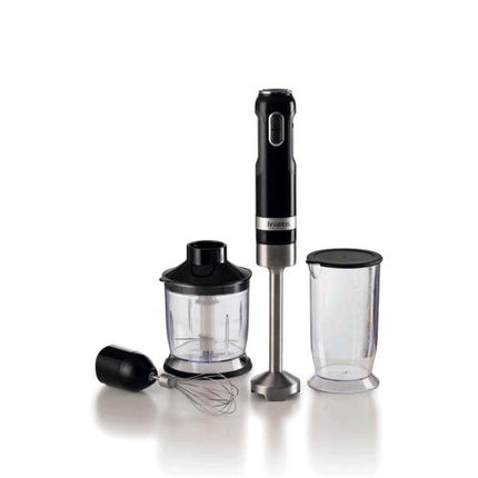 ARIETE 602 MODERNA FRULLATORE AD IMMERSIONE CON BICCHIERE 700 ML 1.000 W 10 VELOCITA' +TURBO TRITATUTTO E FRUSTA ACCESSORI INCLUSI NERO/SILVER