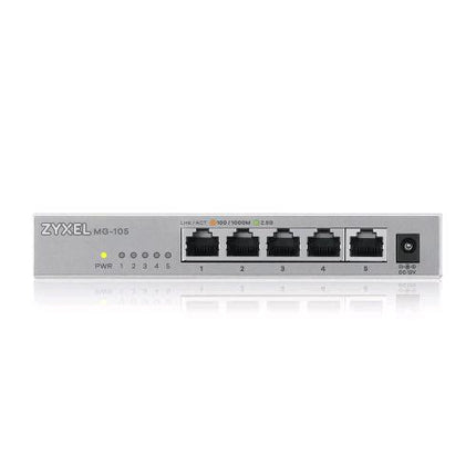 ZYXEL XMG-105-ZZ0101F SWITCH NON GESTITO 5 PORTE 2.5G Ethernet (100/1000/2500) 1 PORTA 10GbE SFP DESKTOP GRIGIO
