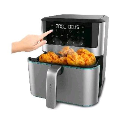 CECOTEC CECOFRY SUPREME 8000 FRIGGITRICE AD ARIA CALDA 1800W 8 LT 10 PROGRAMMI PANNELLO TOUCH NERO INOX