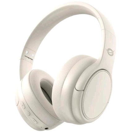 CONCEPTRONIC PARRIS03C CUFFIE STEREO BLUETOOTH 5.4 CON MICROFONO INGRESSO AUDIO JACK 3.5mm CONNESSIONE MULTIDISPOSITIVO COLORE CREMA