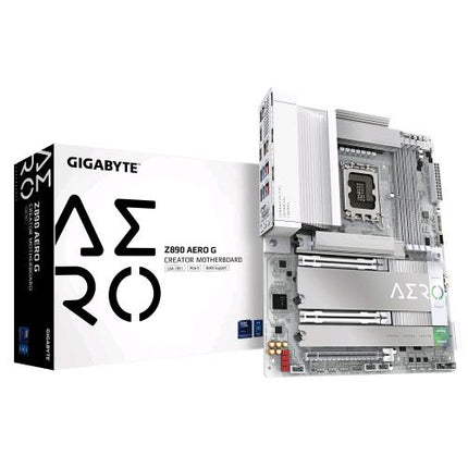 GIGABYTE Z890 AERO G SCHEDA MADRE - SUPPORTA CPU INTEL CORE ULTGIGABYTE Z890 AORUS ELITE X ICE SCHEDA MADRE - SUPPORTA CPU INTEL CORE ULTRA (SERIE 2), VRM A 16+1+2 FASI, FINO A 9500MHZ DDR5 (OC), 1XPCIE 5.0 + 4XPCIE 4.0, WI-FI 7, LAN 2.5GBE, THUNDERBOLT 4