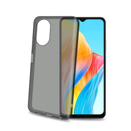 CELLY OPPO A18/A38 COVER IN MORBIDO TPU TRASPARENTE NERO