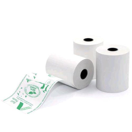 ROTOLIFICIO PUGLESE ROTOLO IN CARTA TERMICA PER CASSA OMOLOGATO 57 mm X 30 MT ANIMA 12 mm BIANCO CONF 10 Pz.