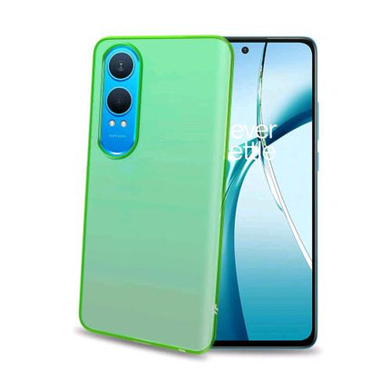 CELLY ONEPLUS NORD CE 4 LITE COVER IN MORBIDO TPU TRASPARENTE VERDE