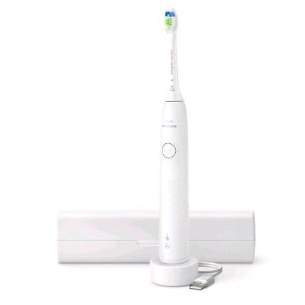 PHILIPS HX7108/02 SPAZZOLINO DA DENTI ELETTRICO RICARICABILE TECNOLOGIA SONICARE 5300 2 LIVELLI DI INTENSITA' CON CUSTODIA BIANCO