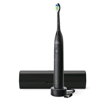 PHILIPS HX7101/02 SPAZZOLINO DA DENTI ELETTRICO RICARICABILE TECNOLOGIA SONICARE 5300 2 LIVELLI DI INTENSITA' CON CUSTODIA NERO