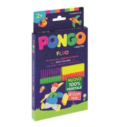 Giotto pongo plastilina vegetale da 33 gr colori assortiti fluo conf 8 pz.