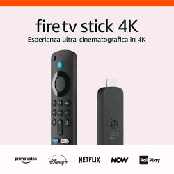 Amazon fire TV stick 4K con telecomando vocale dispositivo per lo streaming con supporto per Wi-Fi 6, dolby vision/atmos e HDR10+