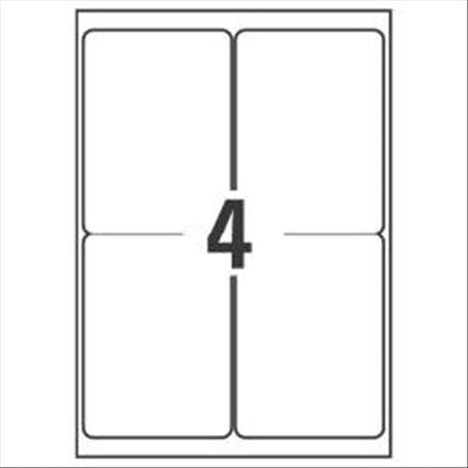 AVERY-ZWECKFORM L7169-100 CONF 400 ETICHETTE 139x99.1 MM AUTOADESIVE BIANCO OPACO