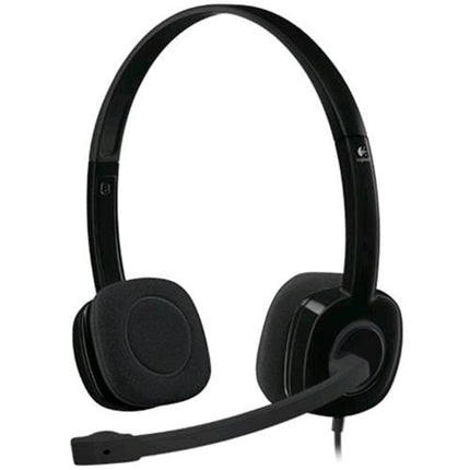 LOGITECH H151 CUFFIE CON MICROFONO CAVO 1.8MT JACK 3.5MM COLORE NERO