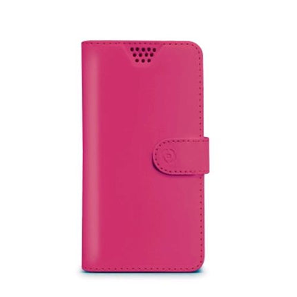 CELLY CUSTODIA A PORTAFOGLIO UNIVERSALE MISURA XL IN ECOPELLE COLORE FUCSIA