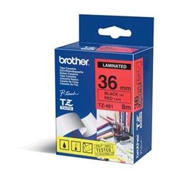 Brother TZE-461 nastro etichetta termica 36MMx8MT colore rosso stampa nero