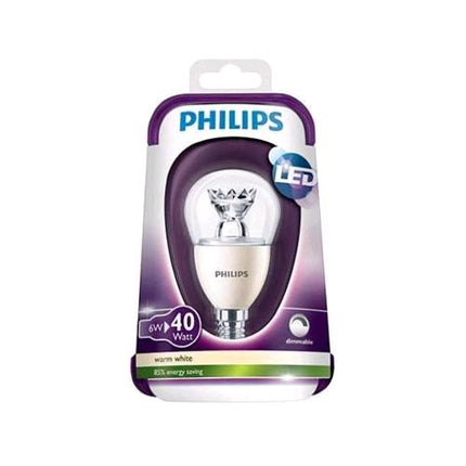 PHILIPS LEDSF7DMB1 LAMPADINA LED 6W (40W) ATTACCO E14 TONALITA' CALDA (2.700 GRADI KELVIN)