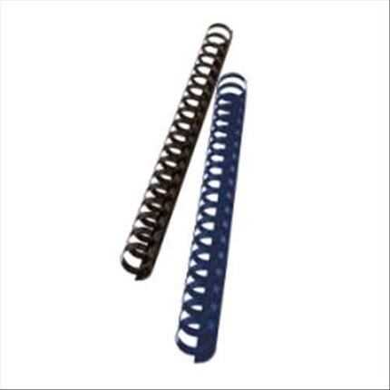 GBC DORSO A SPIRALE IN PLASTICA 21 ANELLI DA 28 mm A4 RILEGATURA MIN 1 MAX 240 FOGLI NERO CONF 50 Pz.