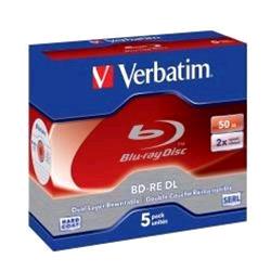 Verbatim 43760 confezione 5 blu ray double layer bd-re