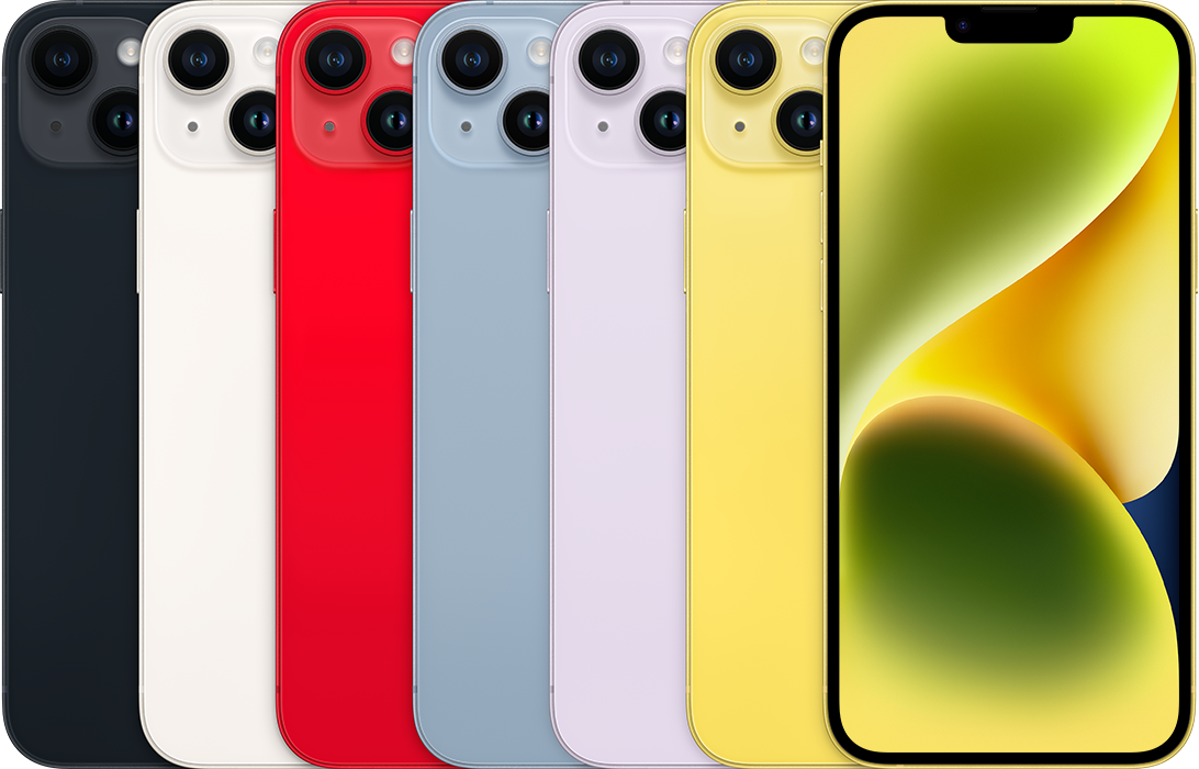 iPhone 14 Plus ricondizionato — colori ufficiali Apple, foto illustrativa del modello