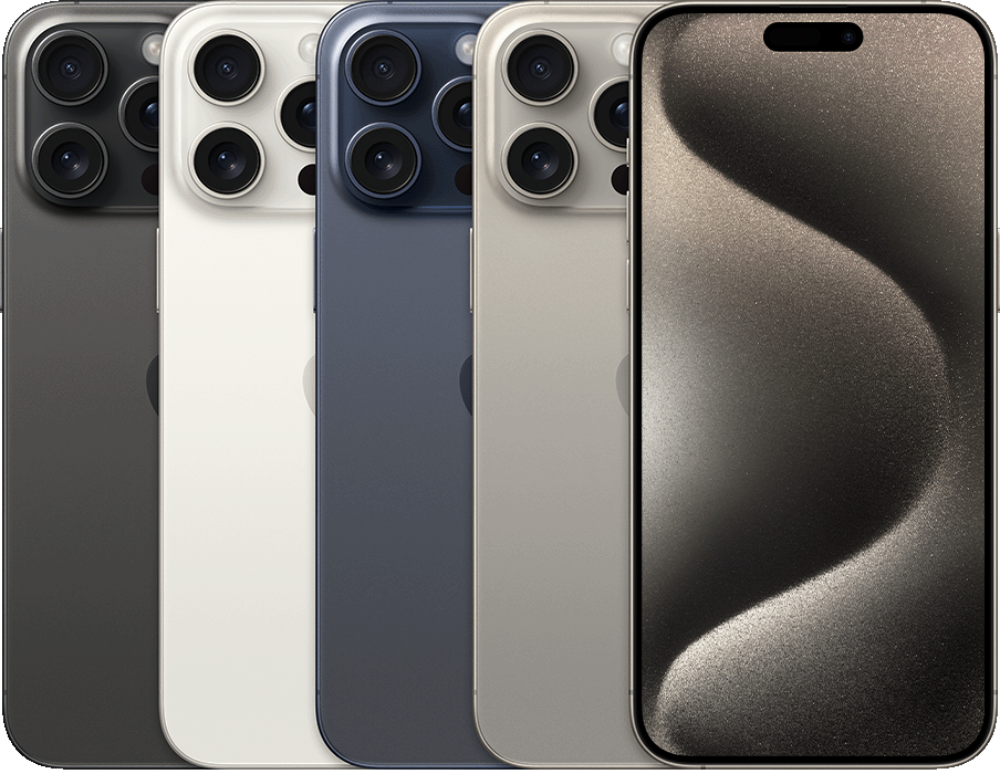 iPhone 15 Pro Max ricondizionato — colori ufficiali Apple, foto illustrativa del modello
