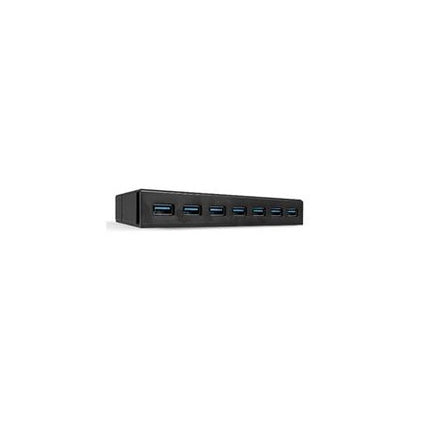 LINDY HUB 7 PORTE USB 3.0 CON SISTEMA DI RICARICA BLACK
