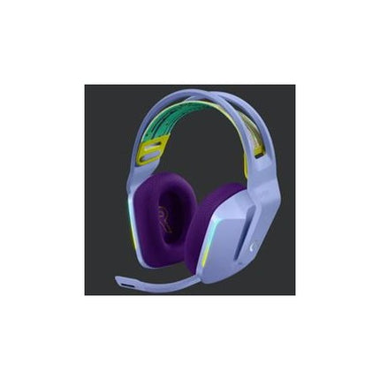 LOGITECH G733 LIGHTSPEED CUFFIA WIRELESS CON MICROFONO GAMING ILLUMINAZIONE FRONTALE LIGHTSYNC RGB LILLA