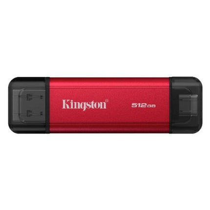 KINGSTON 512GB SSD ESTERNO PORTATILE USB-A/C 3.2 Gen 2 LETTURA 1050MB/s SCRITTURA 950MB/s NERO/ROSSO