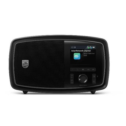 PHILIPS TAV2000DB JANET RADIO FM/DAB+ BLUETOOTH 5.4 JACK DESIGN RETRO ANNI 50 40 PRESELEZIONI NERO