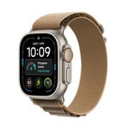 Apple Watch Ultra 4 GPS + Cellular 49mm Natural Titanium Case with Desert Alpine Loop - M / MJAF4QC/A