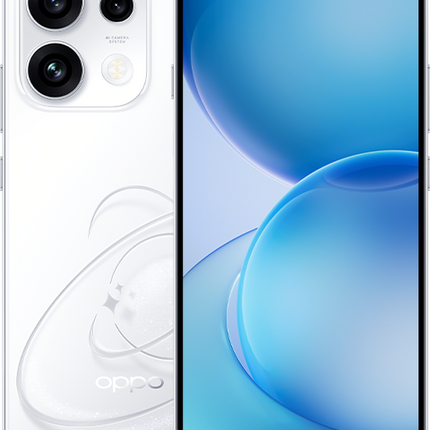 OPPO Reno16 F 5G Pop White, fronte e retro — foto OPPO